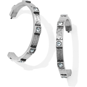 Meridian Zenith Station Hoop Earrings - Silver