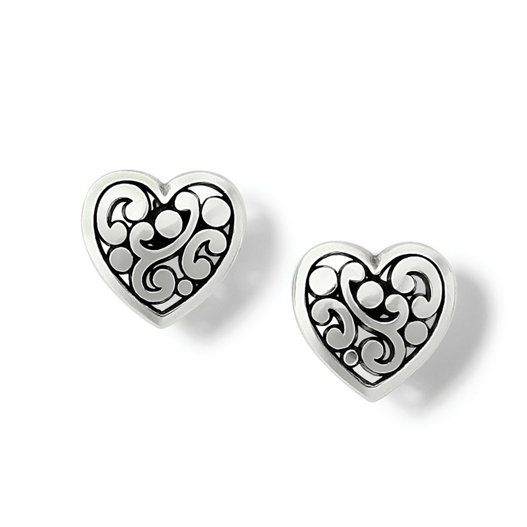 Brighton - Contempo Heart Earrings - Silver