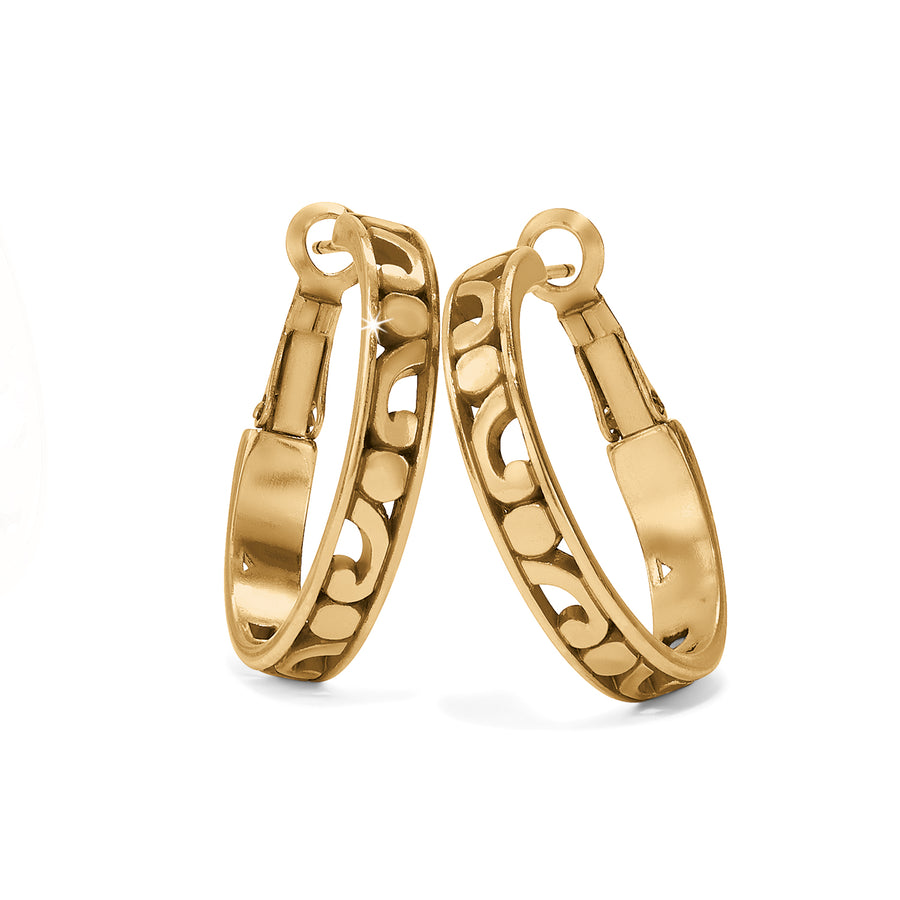 Contempo Small Hoop Earrings - Gold