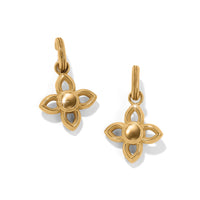 Venetian Gems Flower Reversible Post Drop Earrings - Reversible