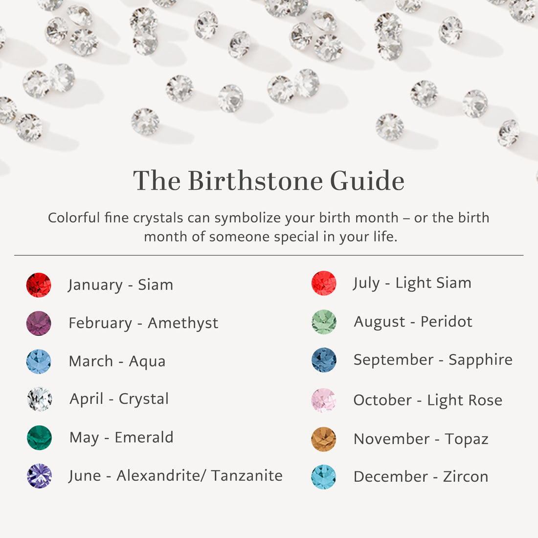 Glitz Birthstone Amulet