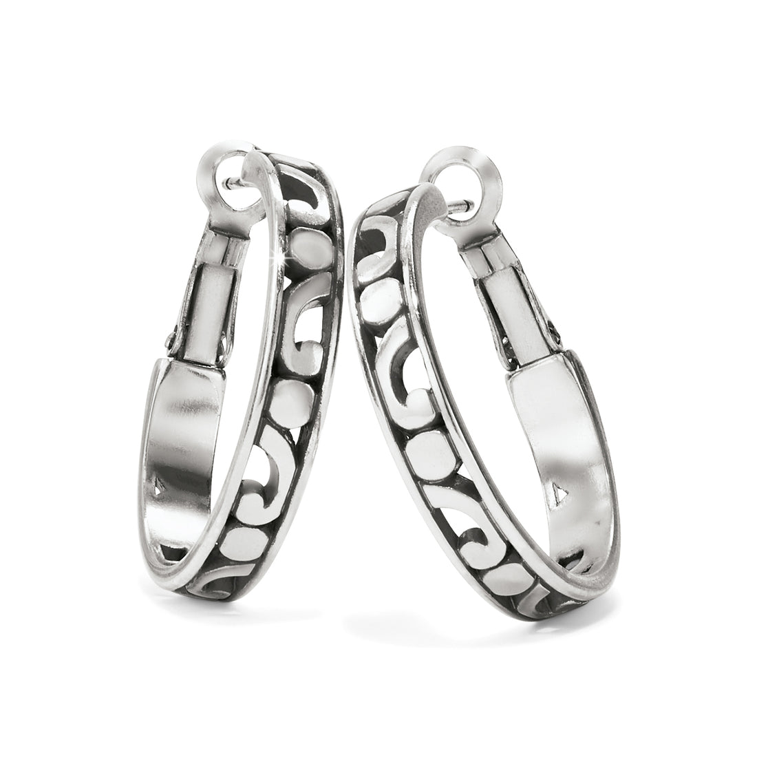 Contempo Small Hoop Earrings - Silver