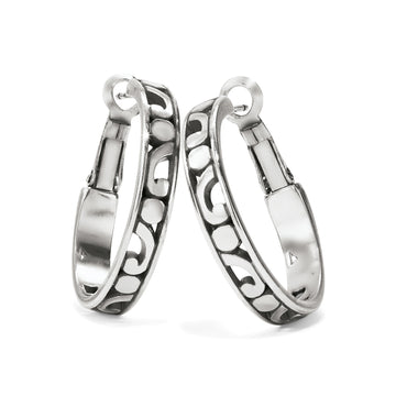 Contempo Small Hoop Earrings - Silver