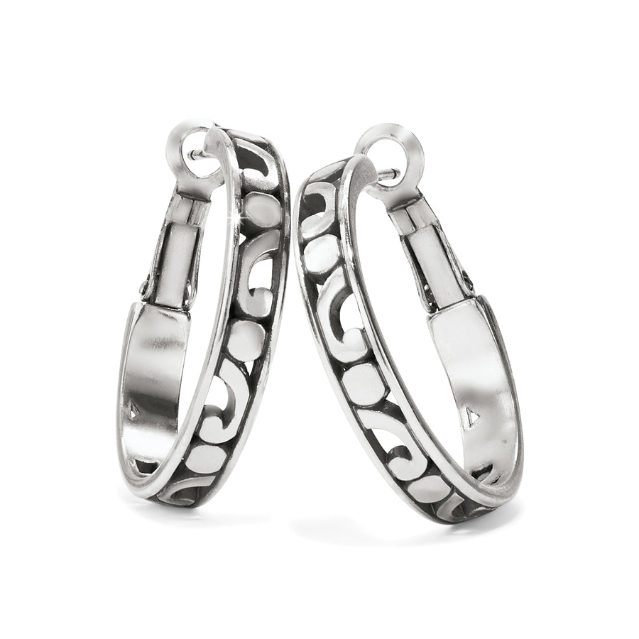 Contempo Small Hoop Earrings - Silver
