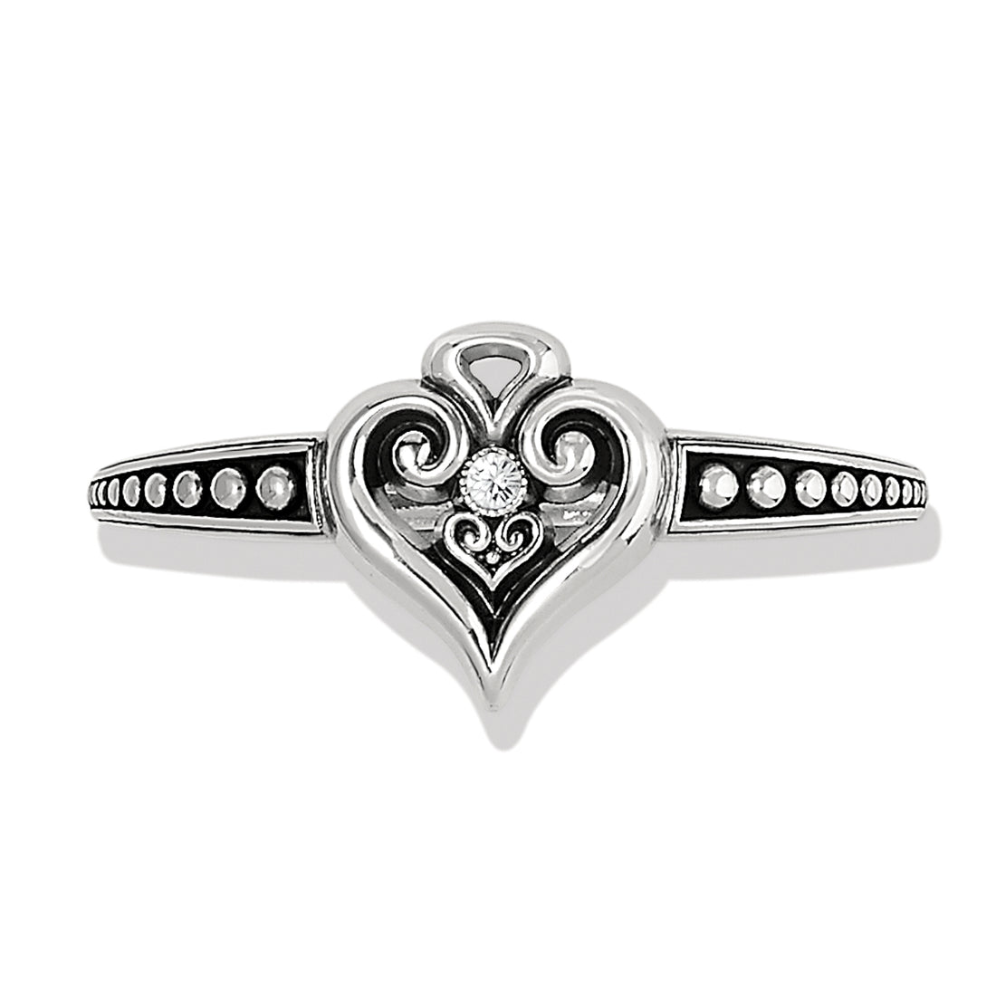 Alcazar Heart Glint Hinged Bangle