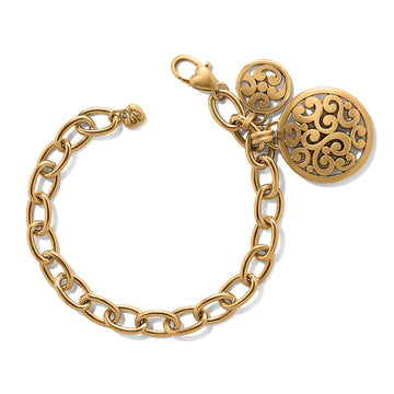 Contempo Medallion Link Bracelet - Gold