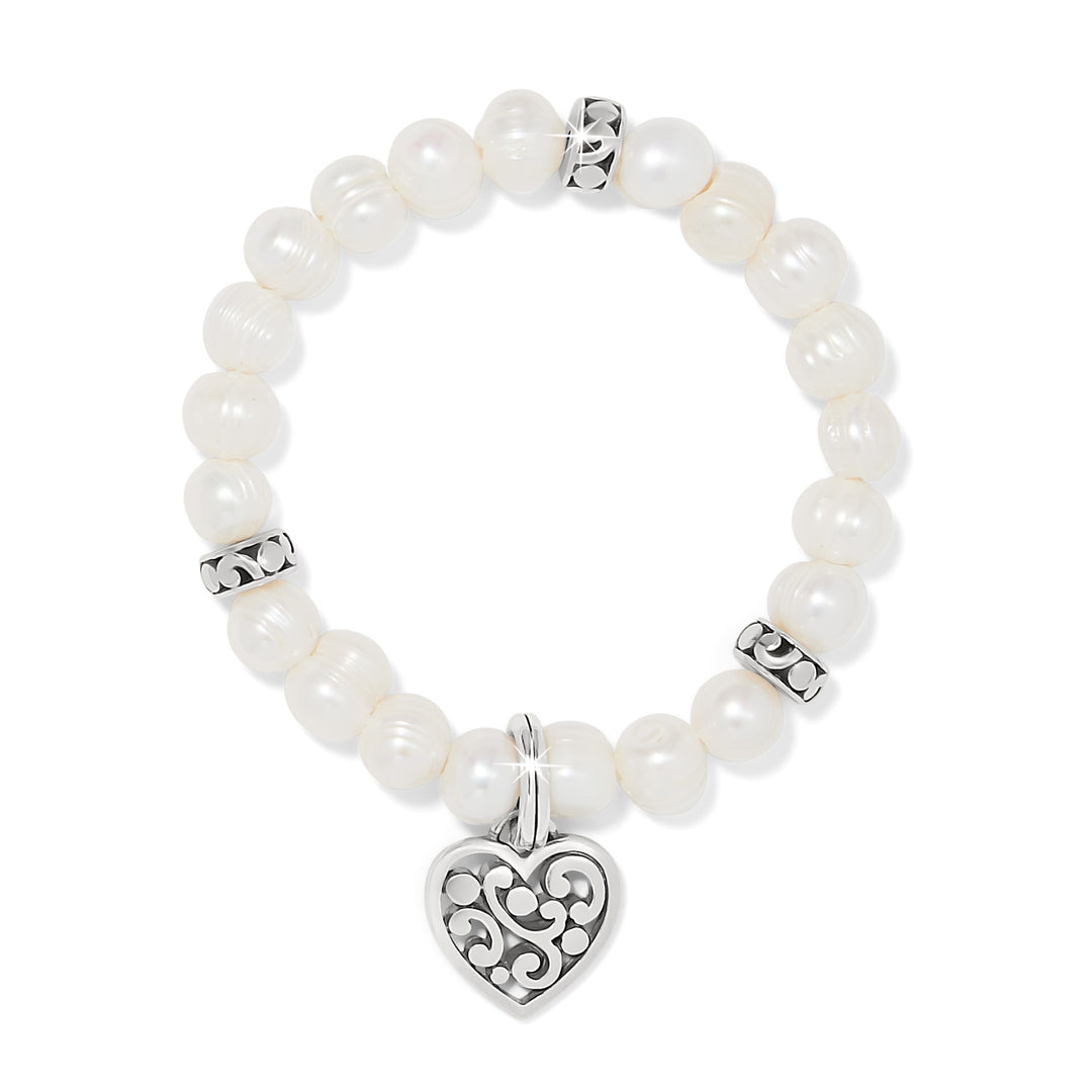 Brighton - Contempo Heart Pearl Stretch Bracelet