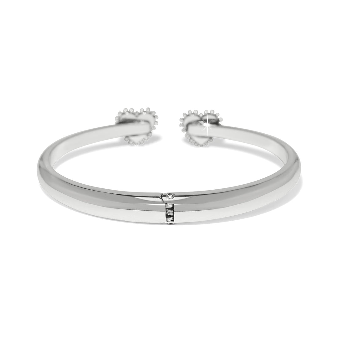 Brighton - Pretty Tough Amour Heart Open Hinged Bangle