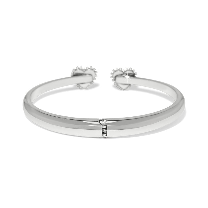Brighton - Pretty Tough Amour Heart Open Hinged Bangle