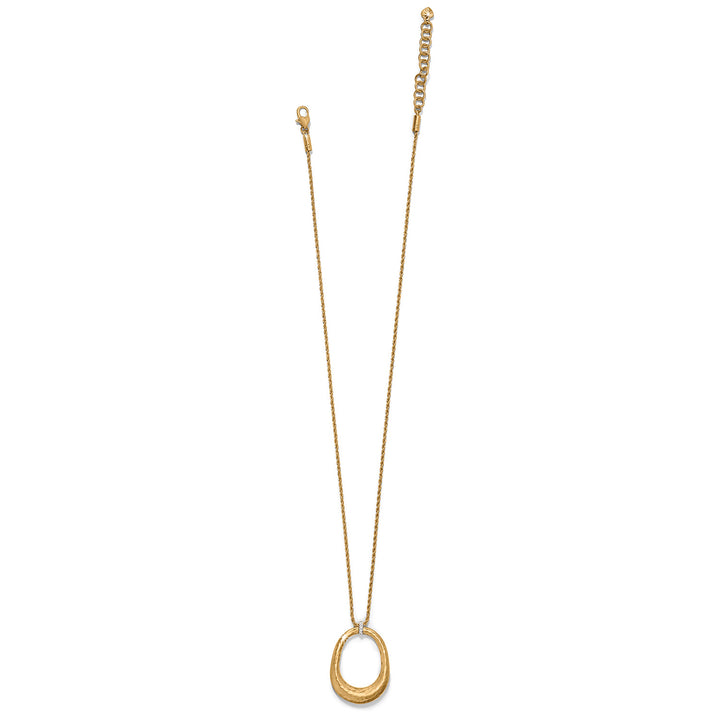 Meridian Geo Open Ring Pendant Necklace