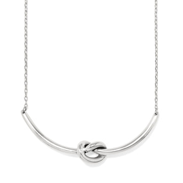 Brighton - Interlok Single Knot Necklace - Silver