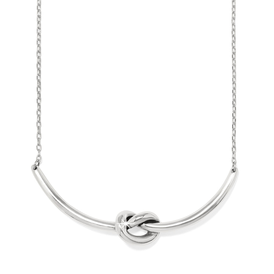 Brighton - Interlok Single Knot Necklace - Silver