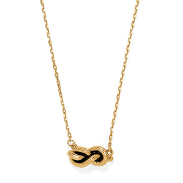Interlok Single Knot Petite Necklace - Gold