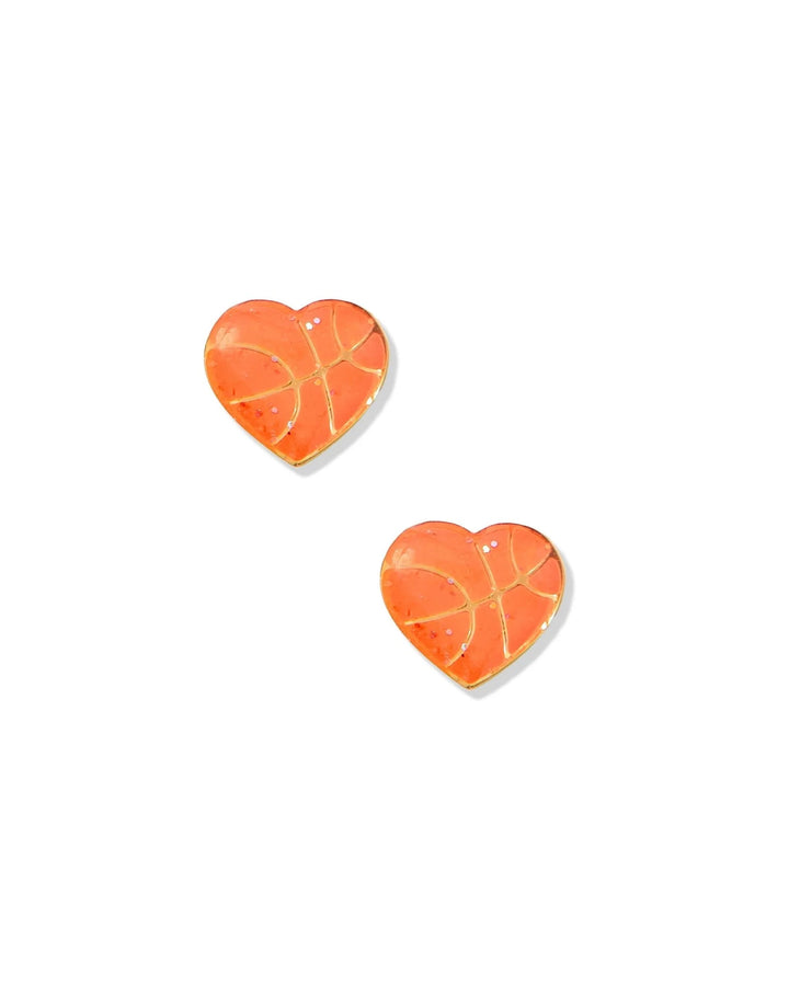 Linny Co - Basketball Flat Back Earrings
