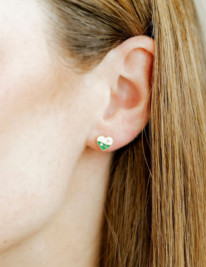 Linny Co - Golf Par-Tee Flat Back Earrings
