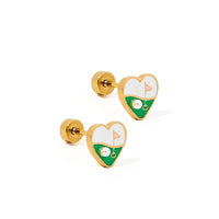 Linny Co - Golf Par-Tee Flat Back Earrings