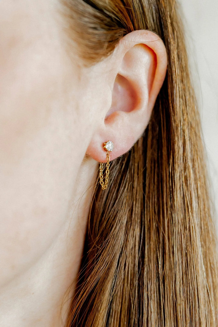 Linny Co - Indy Gold Screwback Stud Earrings