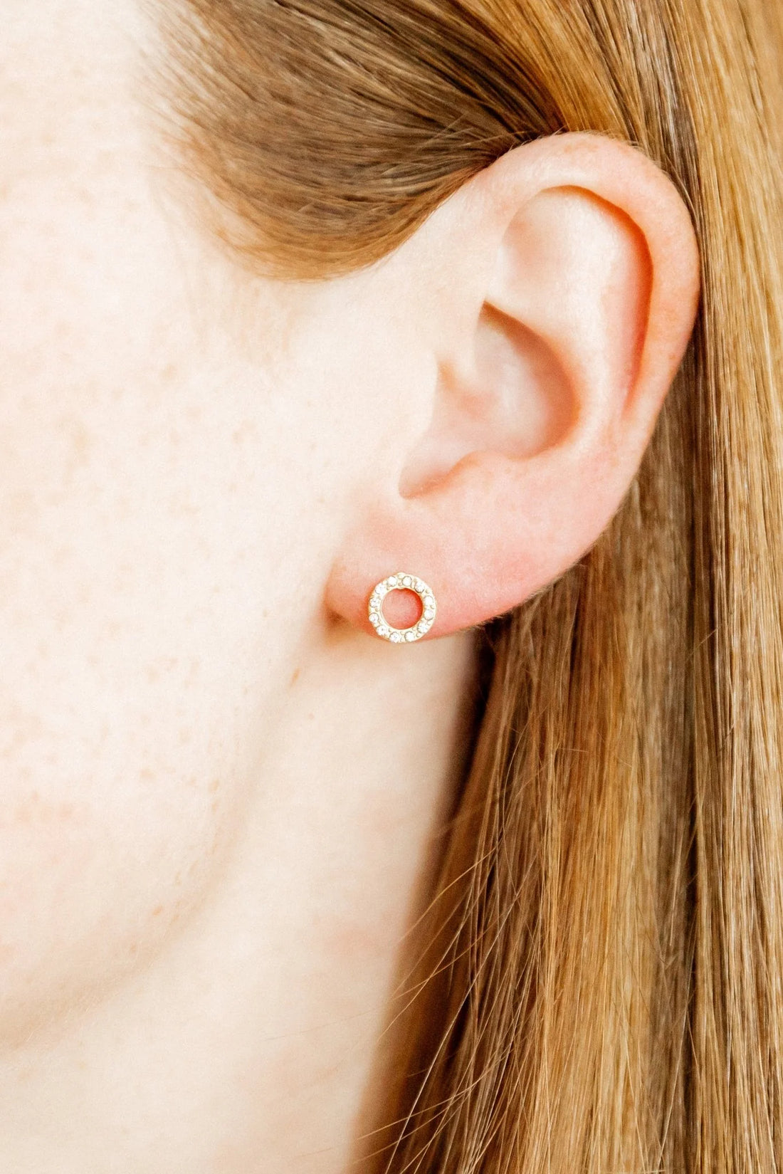 Flat Back Earrings - Lainey Gold