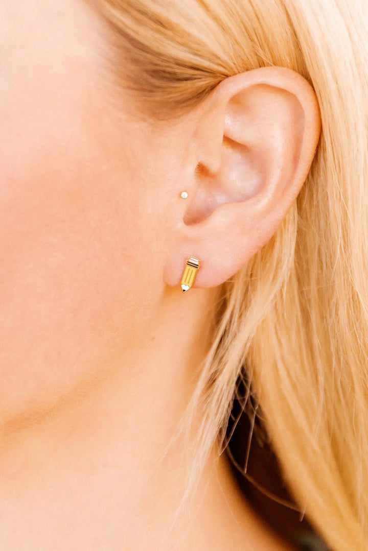 Linny Co - Pencil Flat Back Earrings