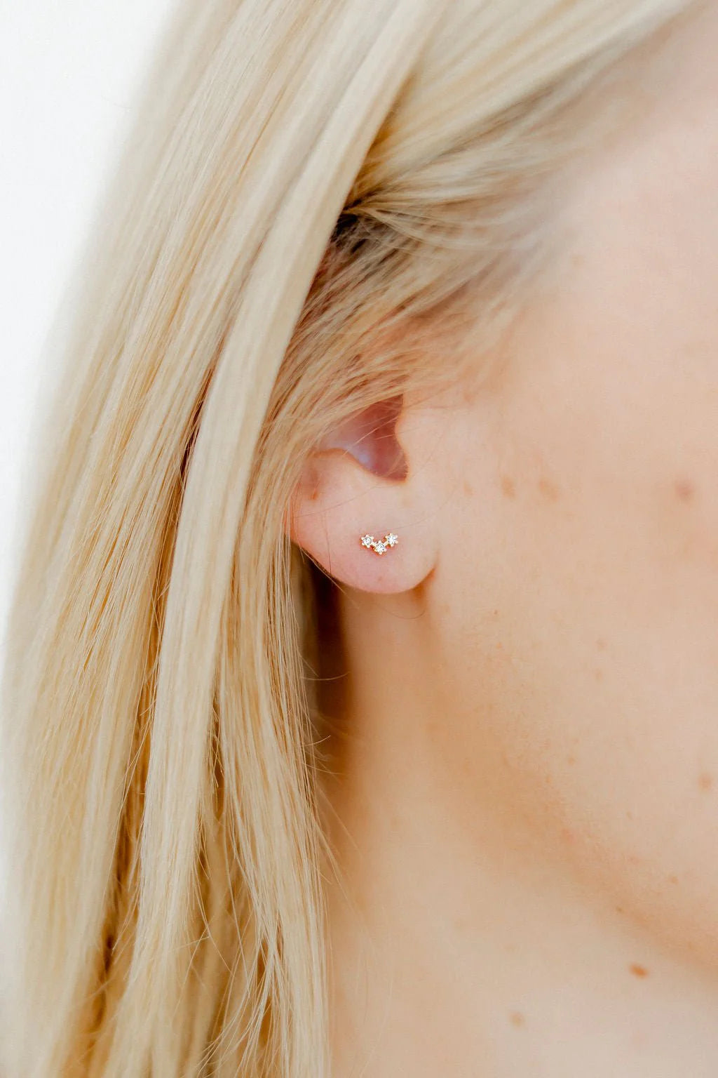 Flat Back Earrings - Sienna Studs