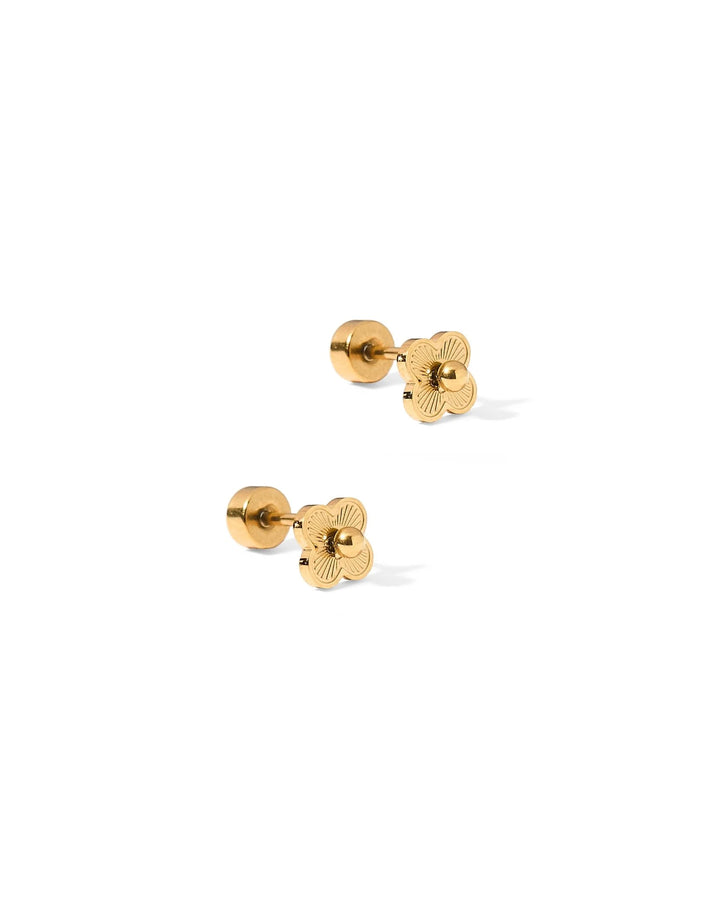 Linny Co - Sweet Clover Flat Back Earrings