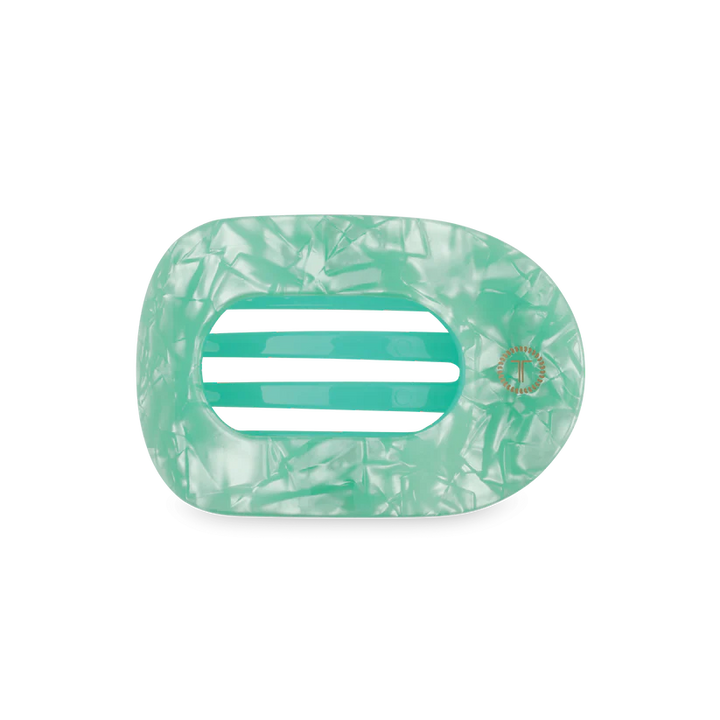 Teleties Small Flat Round Clip - Spring Splash