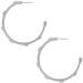 Meridian Zenith Station Hoop Earrings - Silver
