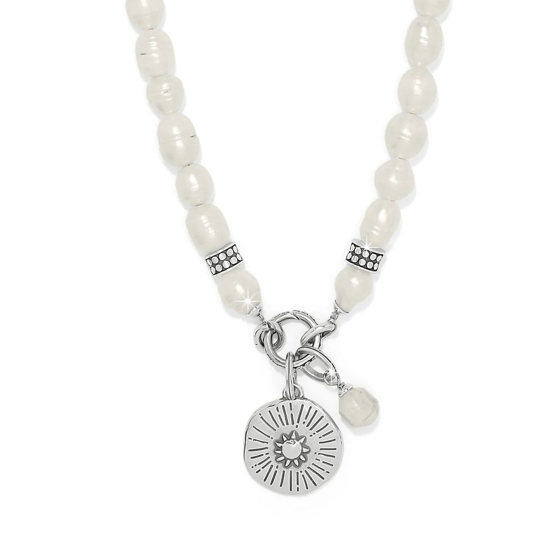 Token Charm Pearl Necklace