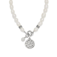 Token Charm Pearl Necklace