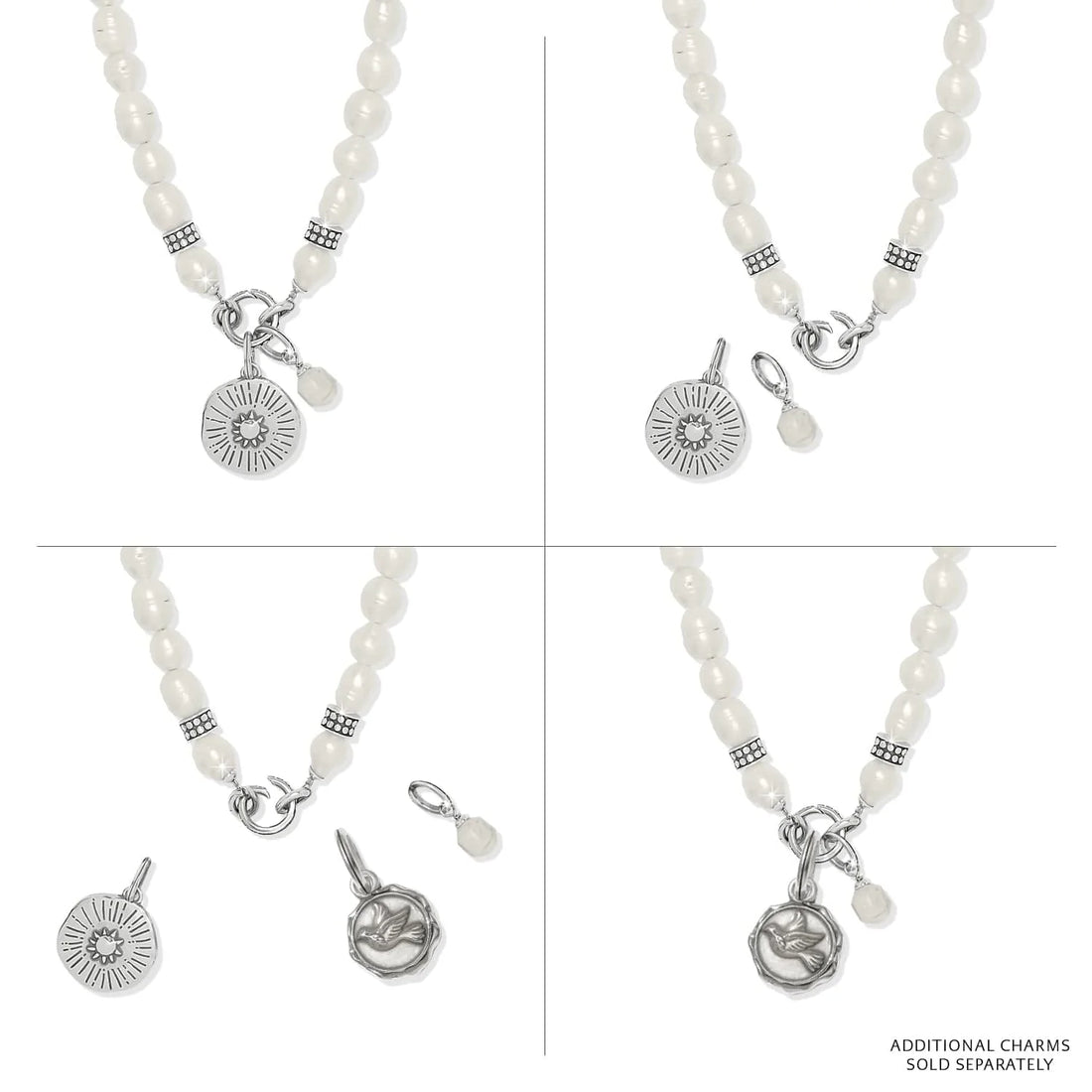 Token Charm Pearl Necklace