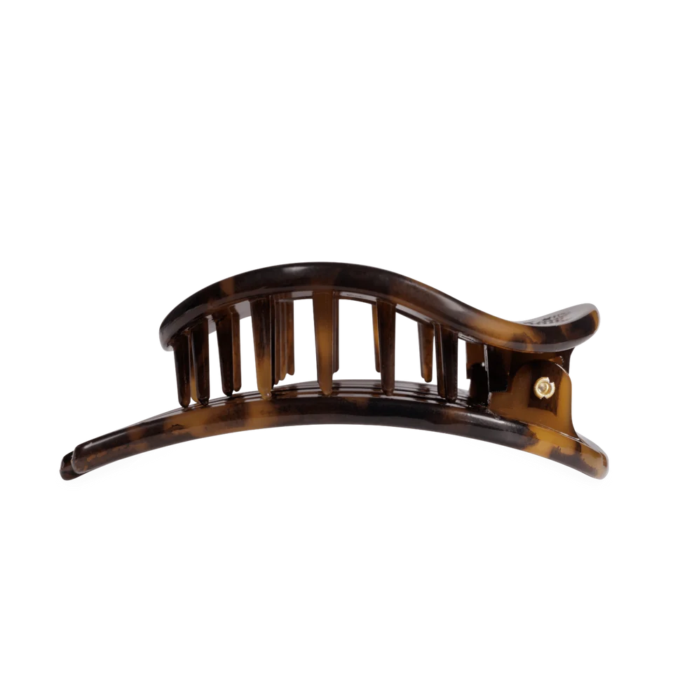 Teleties Large Flat Circle Hair Clip - Tortoise