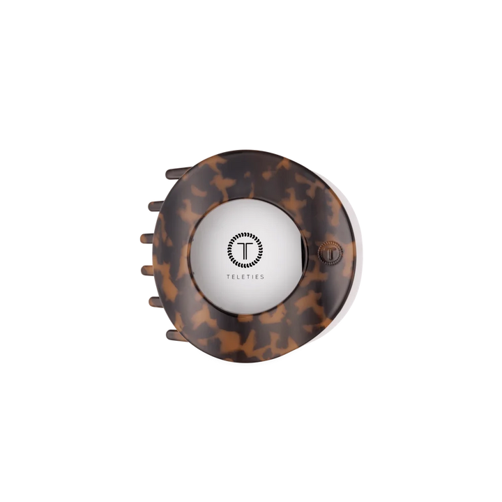 Teleties Medium Flat Circle Hair Clip - Tortoise