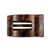 Tortoise Medium Flat Rectangle Hair Clip