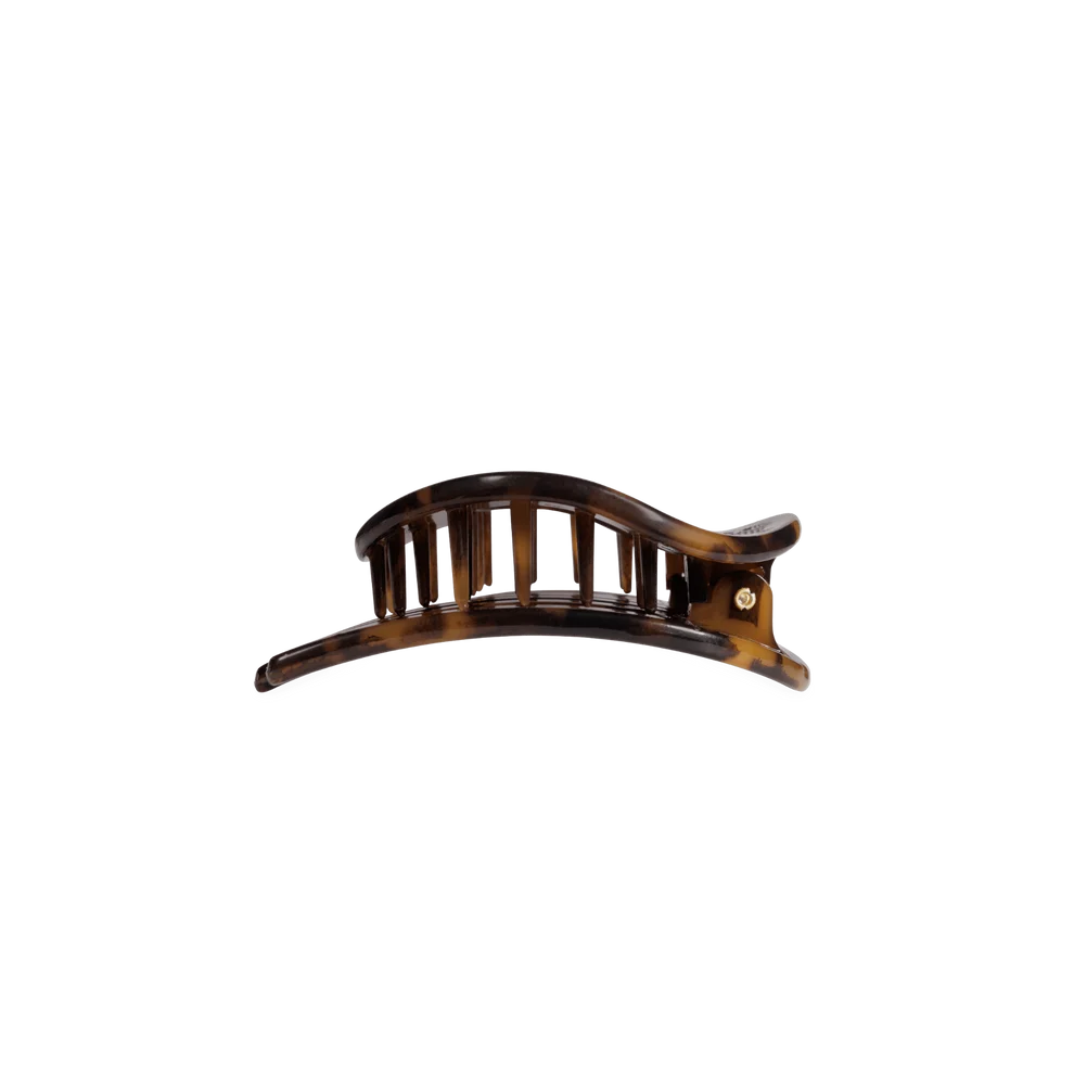 Teleties Small Flat Circle Hair Clip - Tortoise
