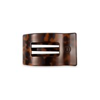 Tortoise Small Flat Rectangle Hair Clip