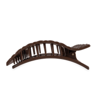 Truly Taupe Quilted Large Flat Rectangle Hair Clip