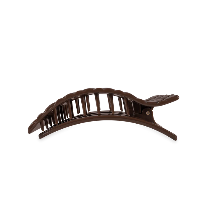 Truly Taupe Quilted Medium Flat Rectangle Hair Clip