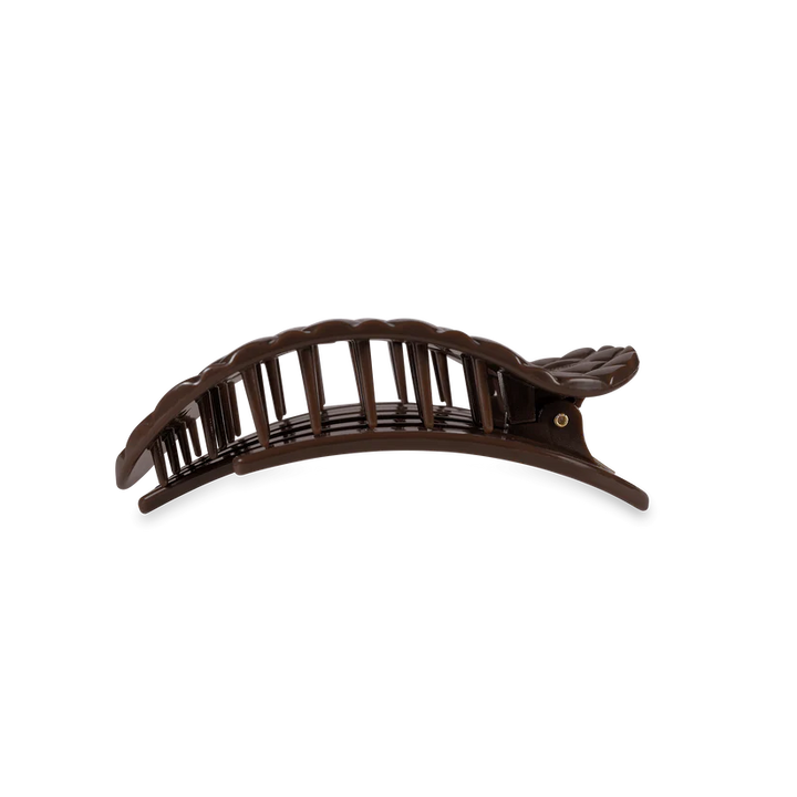 Truly Taupe Quilted Medium Flat Round Hair Clip