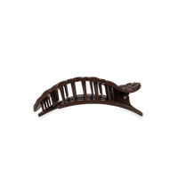 Truly Taupe Quilted Small Flat Round Hair Clip