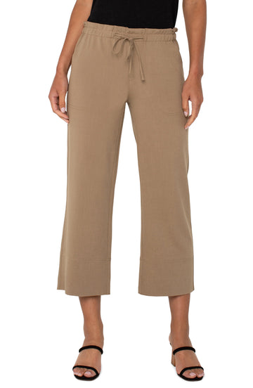 Liverpool - Pull-on Tie Waist Wide Leg Ankle