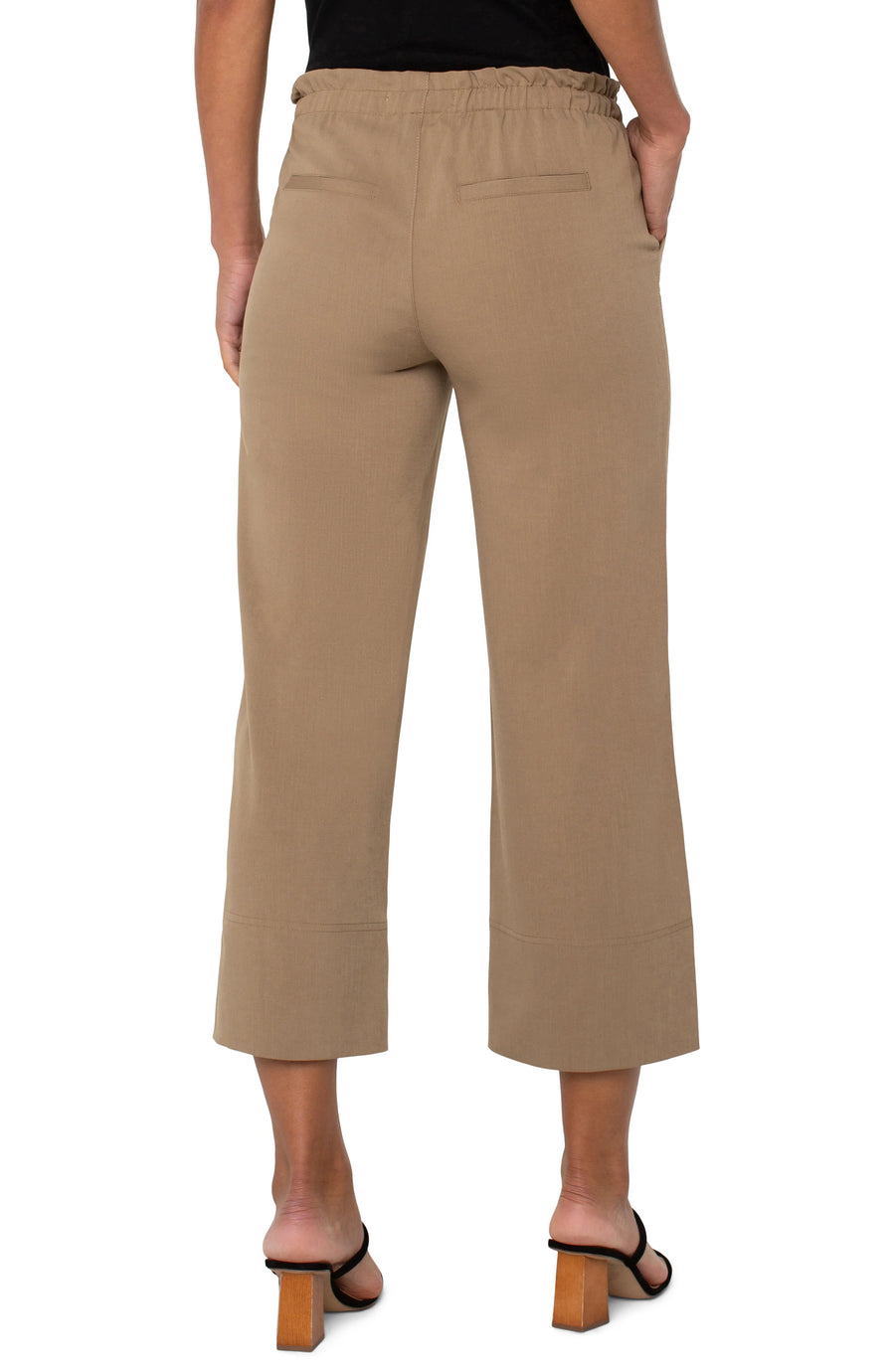 Liverpool - Pull-on Tie Waist Wide Leg Ankle