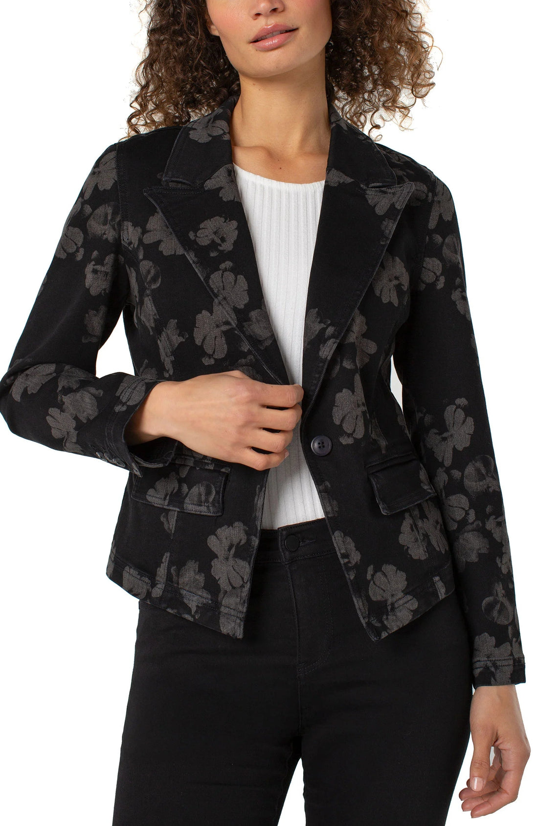 Liverpool - Notch Collar One-Button Blazer