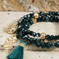 Three Layer Beaded Bracelet Stacks