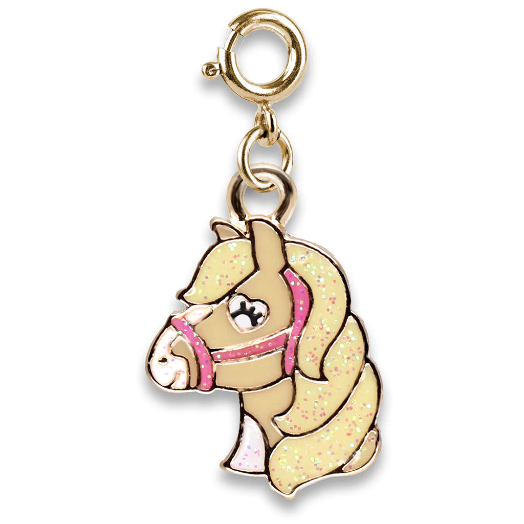 Charm It!® Gold Glitter Horse Charm