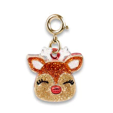 CHARM IT!® Gold Glitter Reindeer Charm