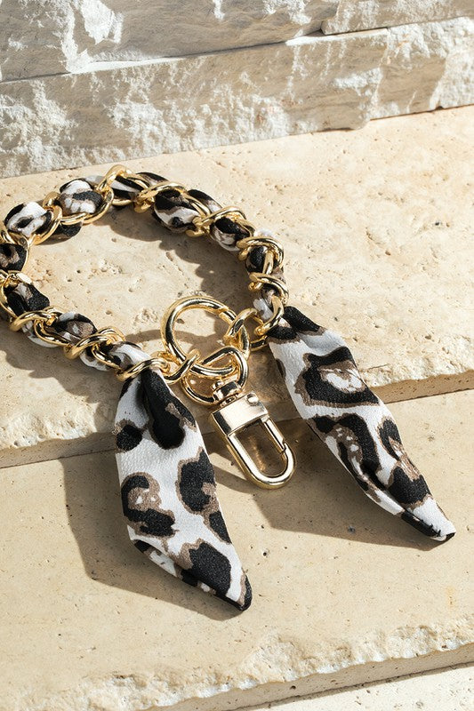 Chain Link and Scarf Keychain