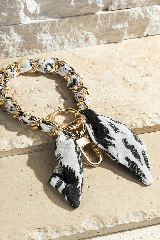 Chain Link and Scarf Keychain