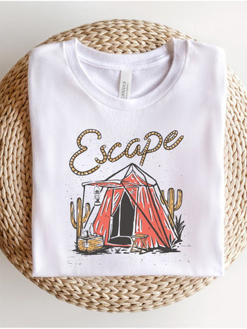 Retro Collection: Escape Vintage Camping Graphic Tee