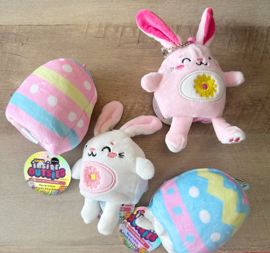Reversible Easter Plush Keychains