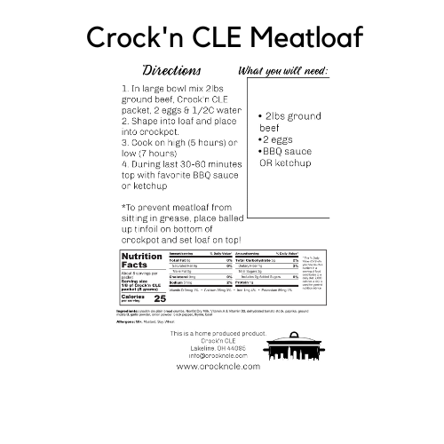 Crock'n CLE Slow Cooker Mixes